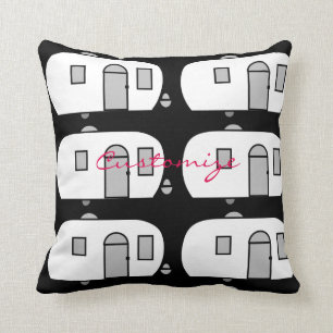  klassieke caravan met afgeronde caravan kussen