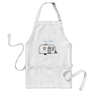 klassieke caravan met afgeronde caravan standaard schort