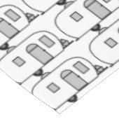  klassieke caravan met afgeronde caravan tafelkleed (Gekanteld)