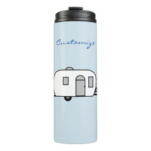  klassieke caravan met afgeronde caravan thermosbeker