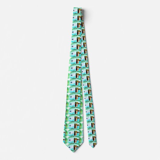 klassieke caravan met zigeunerlijker stropdas (Voorkant)