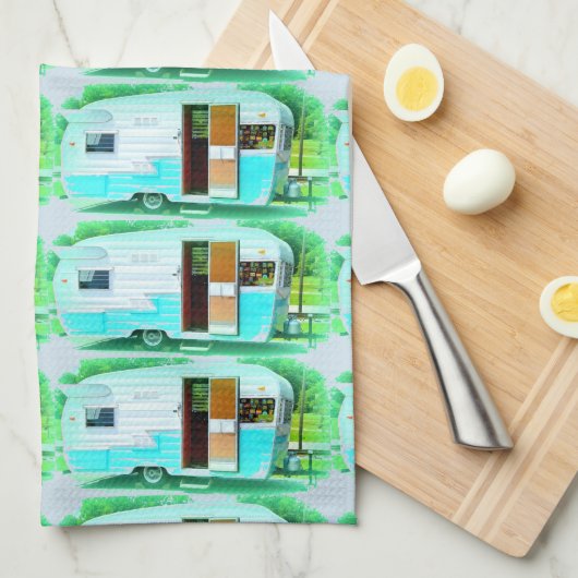 klassieke caravan Thunder_Cove Theedoek (Quarter Fold)