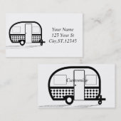 Klassieke caravan Thunder_Cove Visitekaartje (Voorkant / Achterkant)