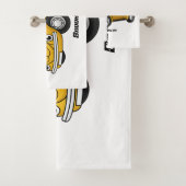 Klassieke cartoon bad handdoek (Insitu)