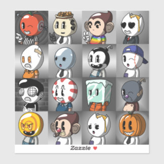 Klassieke Cartoon vrienden stickers