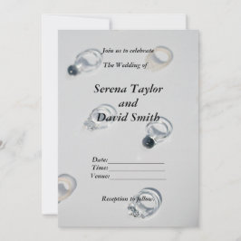 Klassieke charme: zwarte, grijze en bruiloftsuitno kaart