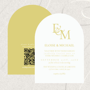 Klassieke Chartreuse Monogram Minimalistische Trou Kaart