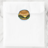Klassieke Cheeseburger Lover Sticker (Tas)