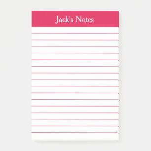 Klassieke Cherry Red, gepersonaliseerd Post-it® Notes