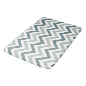 Klassieke Chevron Pattern in Shades of Grey en Bla Badmat (Gekanteld)