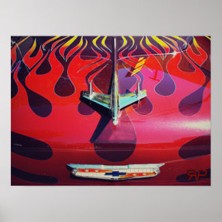 Klassieke Chevy Hot Rod Poster