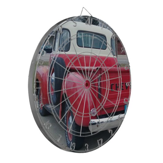 Klassieke Chevy Truck Tailgate Dartboard Dartbord (Voorkant Links)