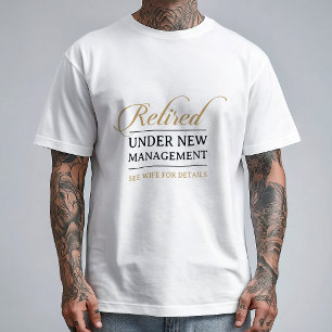 Klassieke Chic Calligrafie Goud Gepensioneerd T-shirt
