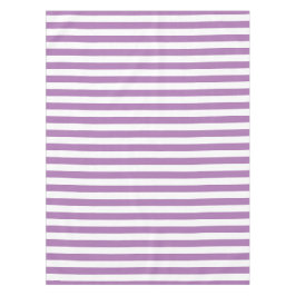 Klassieke Chic Lavendel Paarse en witte strepen Tafelkleed