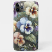 Klassieke Chic Viooltjes Fijne Kunst Botanische Sc Case-Mate iPhone Case (Achterkant)