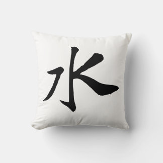 Klassieke Chinese kalligrafie-Water-#001- Kussen