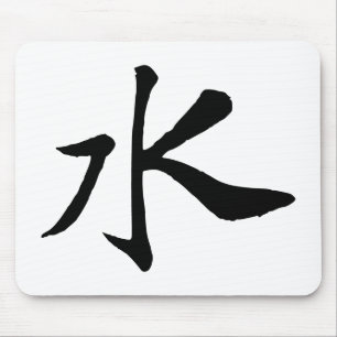 Klassieke Chinese kalligrafie-Water-#001- Muismat