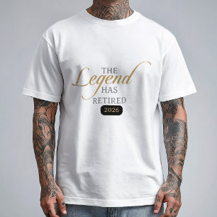 Klassieke Chique Calligrafie De Legende Is Met Pen T-shirt