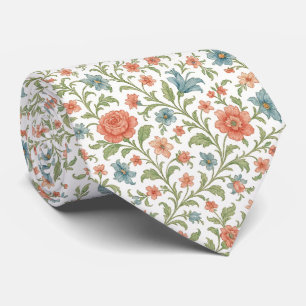 Klassieke chique halsband met bloemmotief stropdas