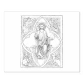 Klassieke Christelijke kunst Rubberstempel (Afrduk)