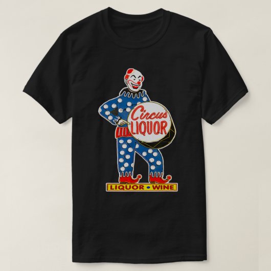 Klassieke CIRCUS LIQUOR T-shirt (Design voorkant)