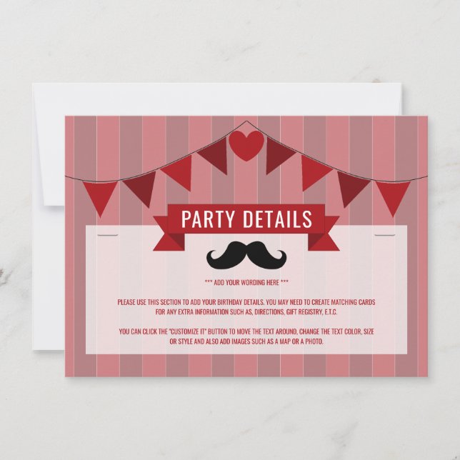 Klassieke Circus Poster Kinderdaggegevens (Voorkant)