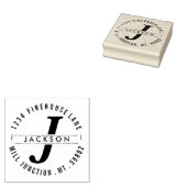 Klassieke Cirkel Stempel van het Adres van de Teru (Gestempeld)