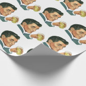 Klassieke Cocktails Dranken, Man Drinkt Dranken Cadeaupapier (Hoek)