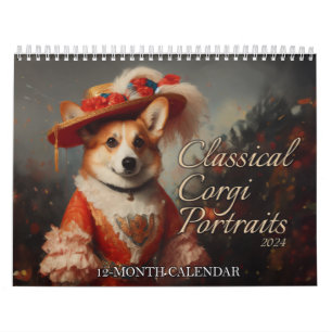Klassieke Corgi portretten Kalender