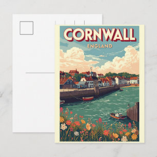 Klassieke Cornwall county kliffen Engeland cadeaus Feestdagenkaart