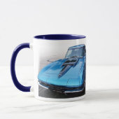Klassieke corvette Mok van de krattenkoffie (Links)
