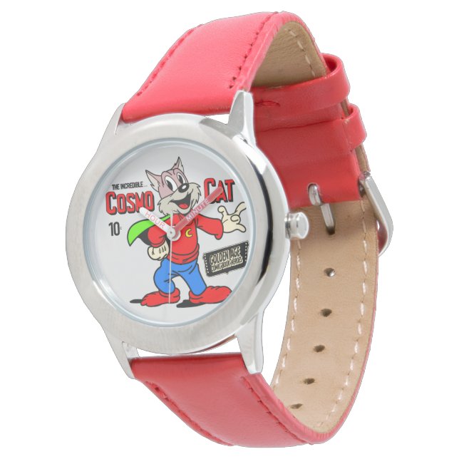 Klassieke Cosmo Cat Kinder Horloge (Gekanteld)