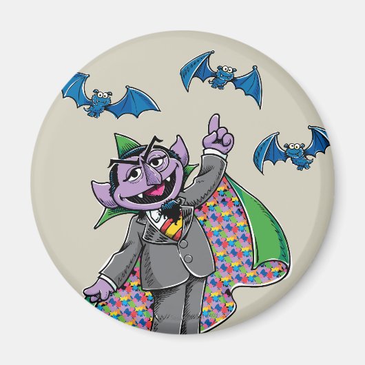 Klassieke Count von Count Magneet (Voorkant)