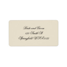 Klassieke Crème & Zwarte Minimalistische Elegante
