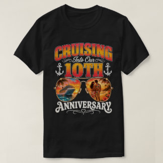 Klassieke cruise naar onze 10e verjaardag t-shirt