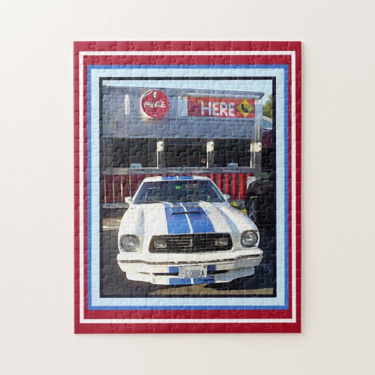 Klassieke cruise nachts in Diner Legpuzzel (Verticaal)