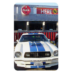 Klassieke cruise nachts in Diner Magneet