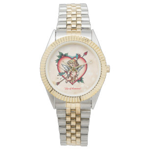 Klassieke Cupido's liefde Horloge