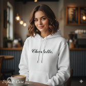 Klassieke Custom Name Hoodie voor Vrouwen in Soft