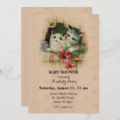 Klassieke Cute Kat Kaart (Voorkant / Achterkant)