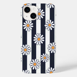 Klassieke Daisy Stripes Case-Mate iPhone 14 Hoesje