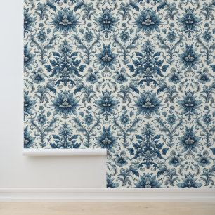 Klassieke Damask Print Wallpaper Behang