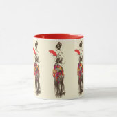 Klassieke dame van mode in een lentejurk mok (Midden)