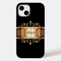 Klassieke Dames Monogram Bling Hoesje-Case-Mate iP