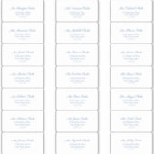 Klassieke Dark Blue Text Guest Adresetiketten Sticker (Voorkant)