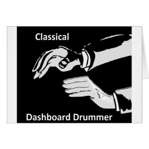 Klassieke dashboarddrummer draag