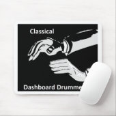 Klassieke dashboarddrummer draag muismat (Met muis)