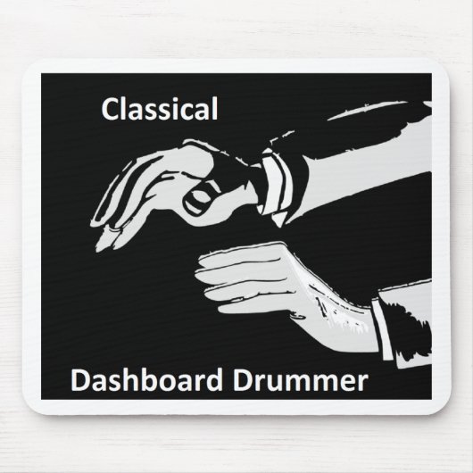 Klassieke dashboarddrummer draag muismat (Voorkant)