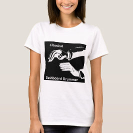 Klassieke dashboarddrummer draag t-shirt
