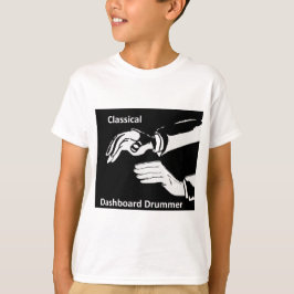 Klassieke dashboarddrummer draag t-shirt